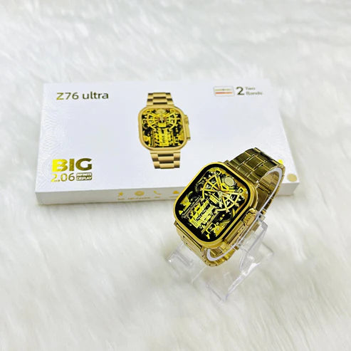 Z76 Ultra Smart Watch - Gold Edition With 2 Straps